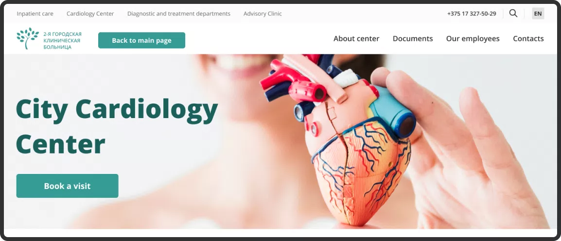 Concept for Hospital website — 5
