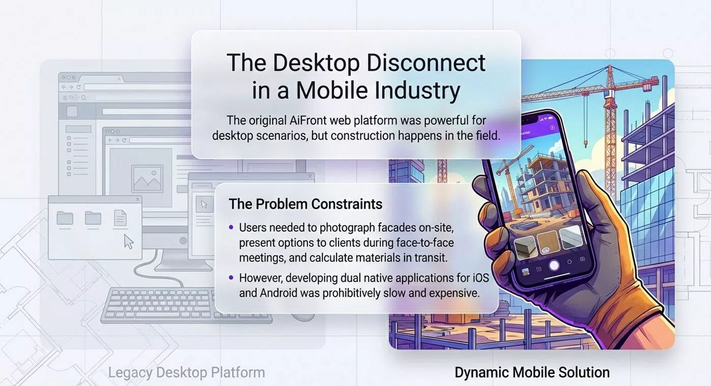 AiFront mobile app — 3