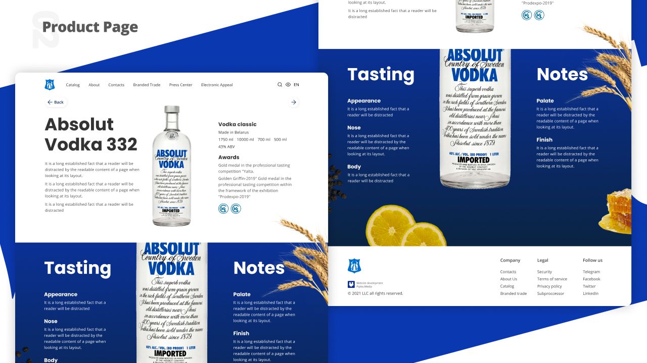 Alcohol website concept idea — 5