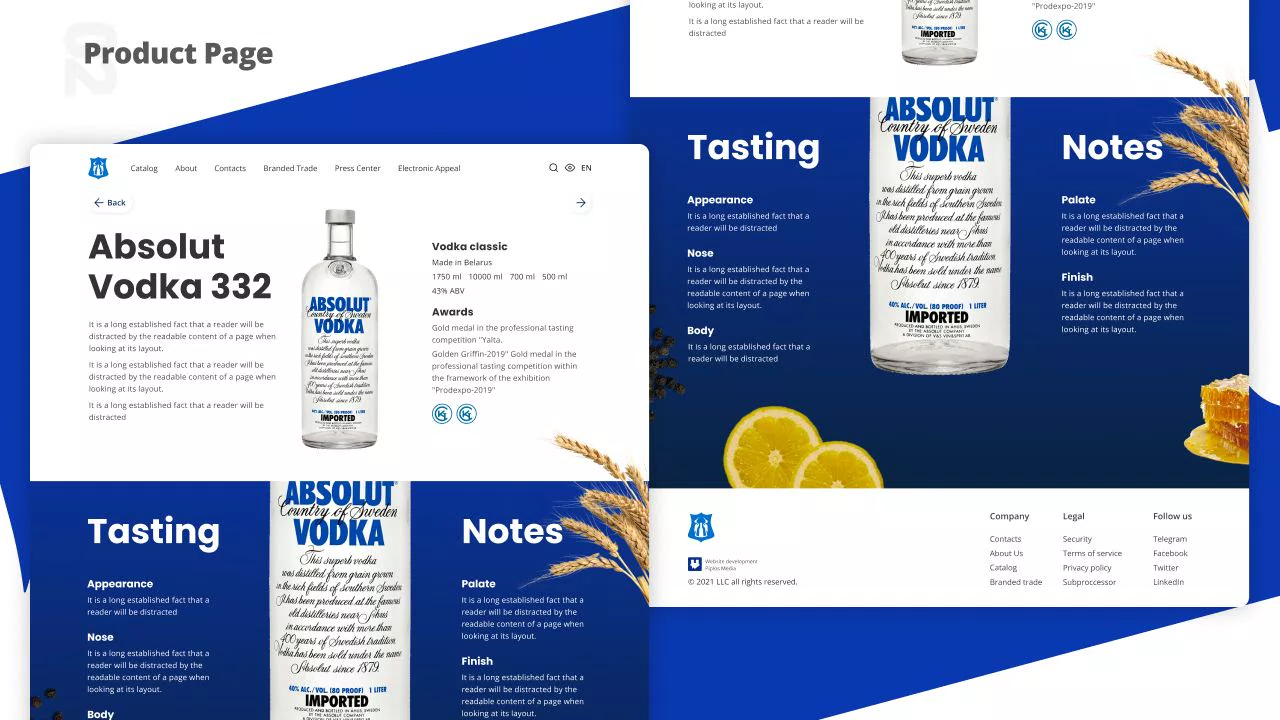 Концепт-идея сайта алкогольной продукции — 5