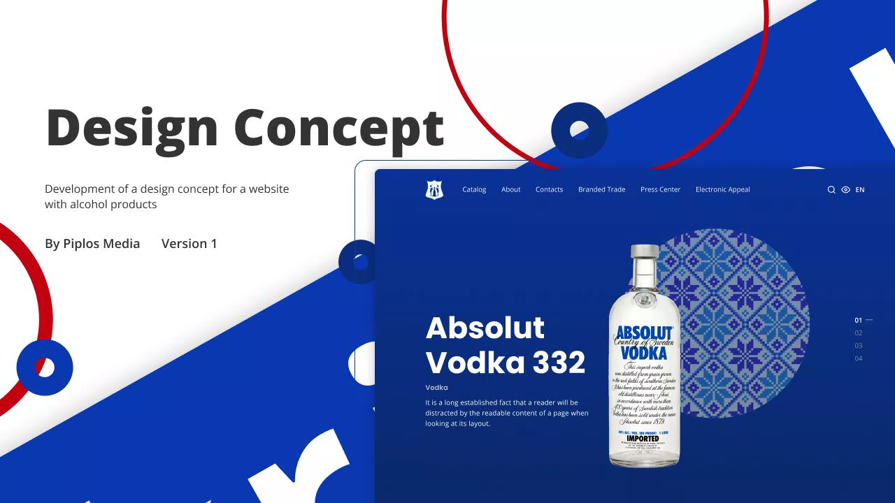 Концепт-идея сайта алкогольной продукции — 1