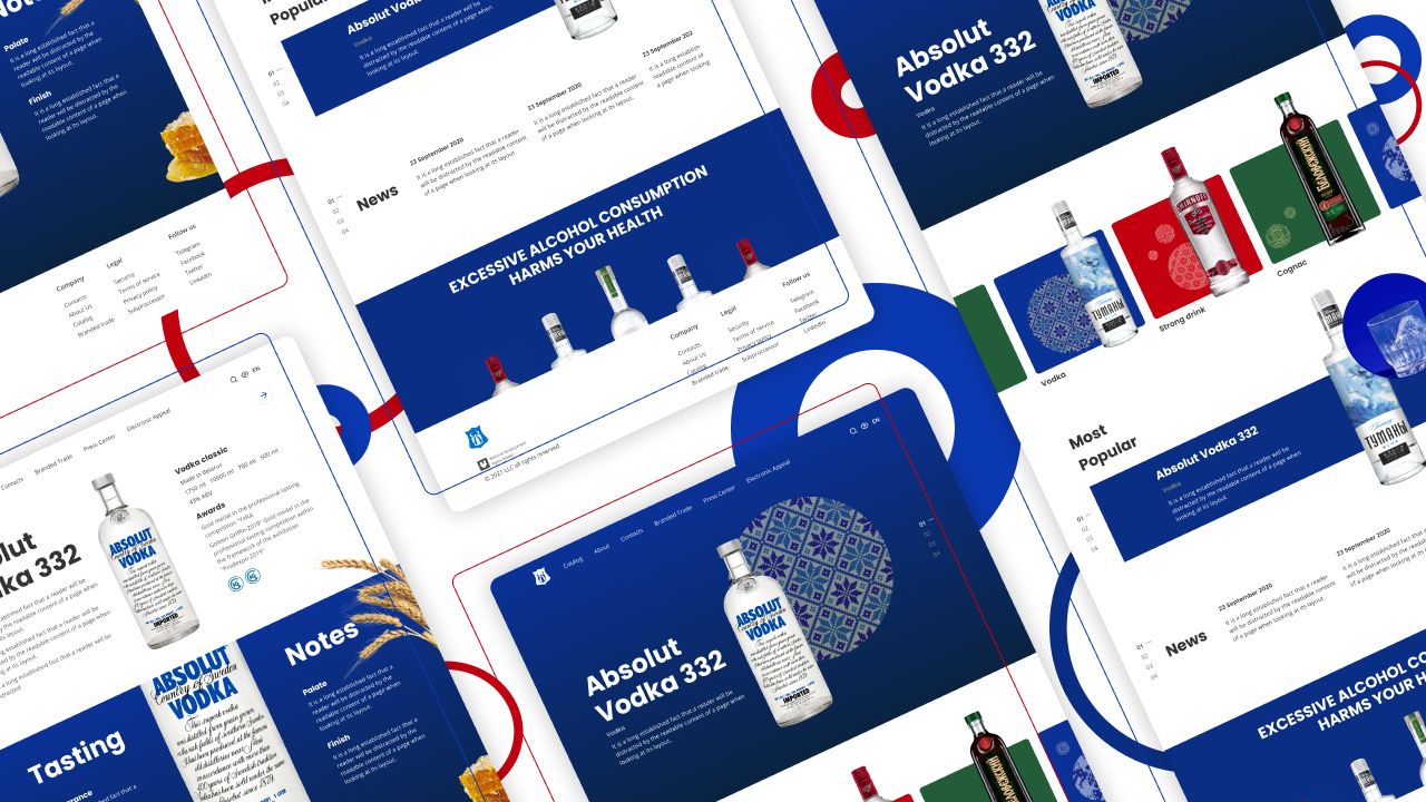 Alcohol website concept idea — 2