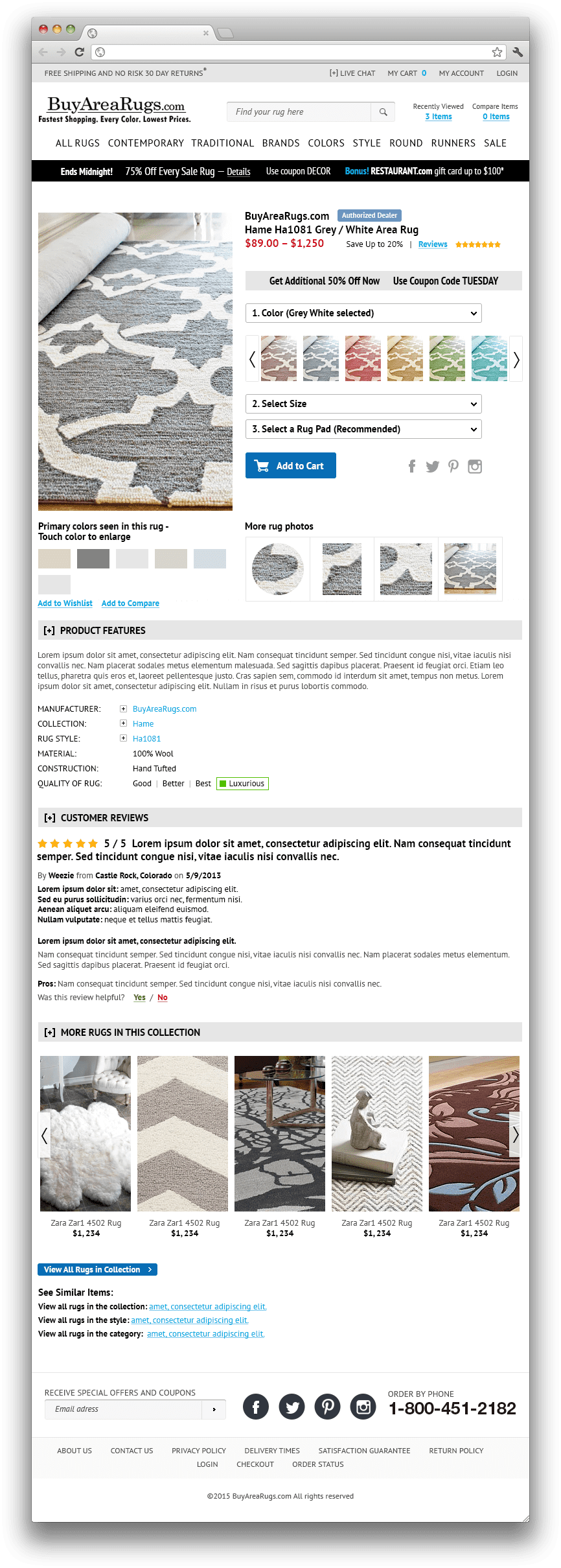 Сайт Buy Area Rugs — 3