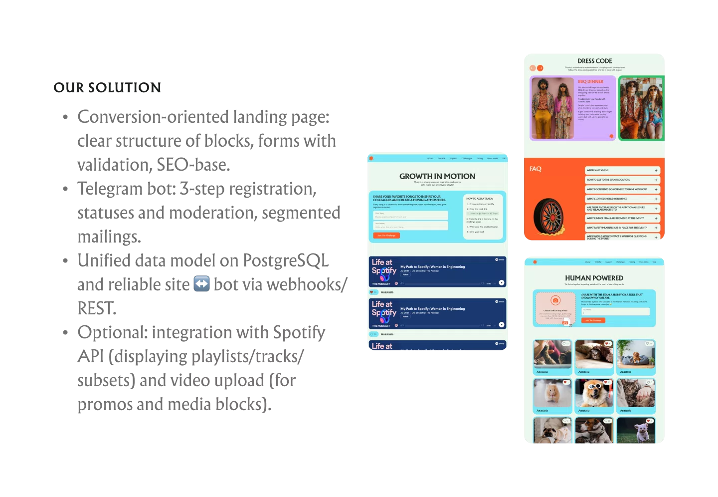 Landing and Chat Bot Event — 4