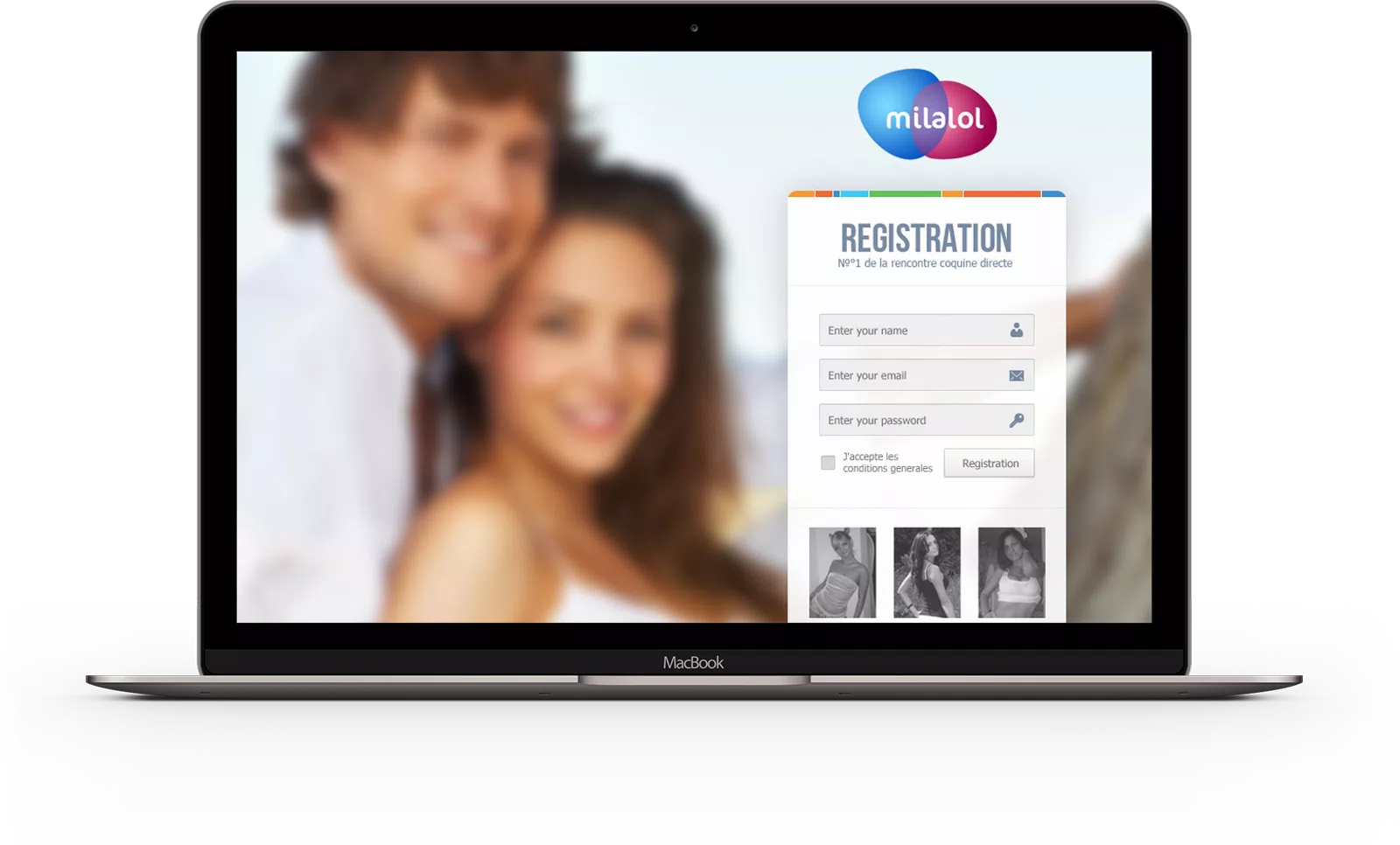 Landing page v.1 for Milalol — 1