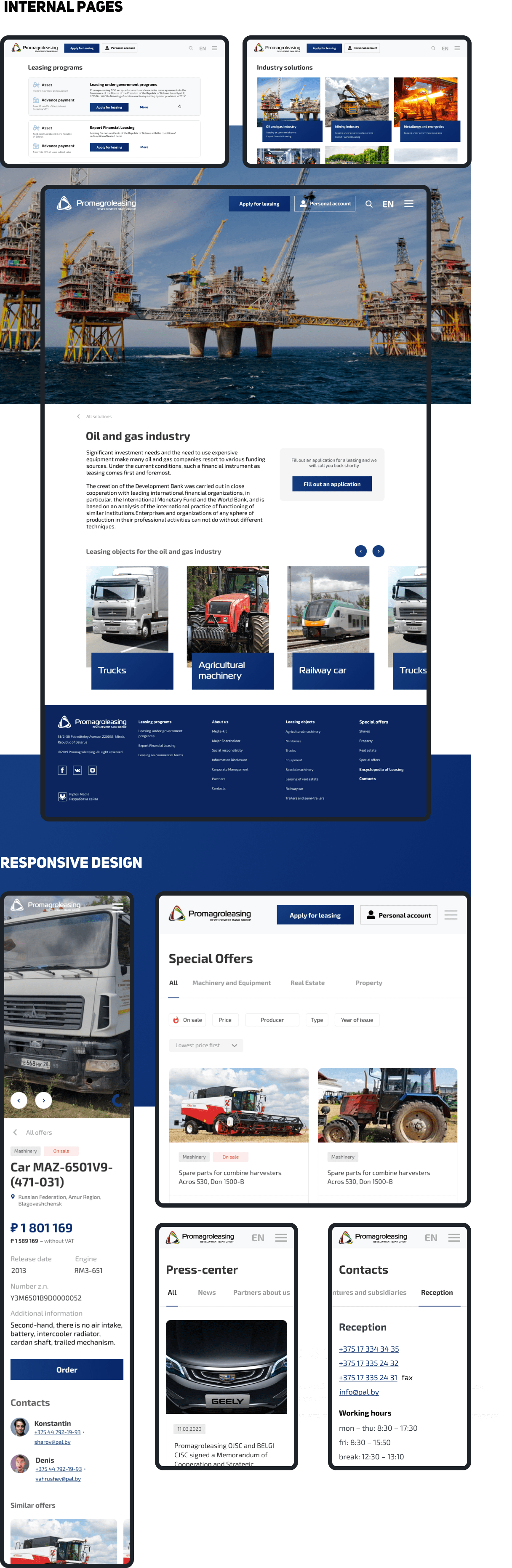 Website development for a Leasing company — 4