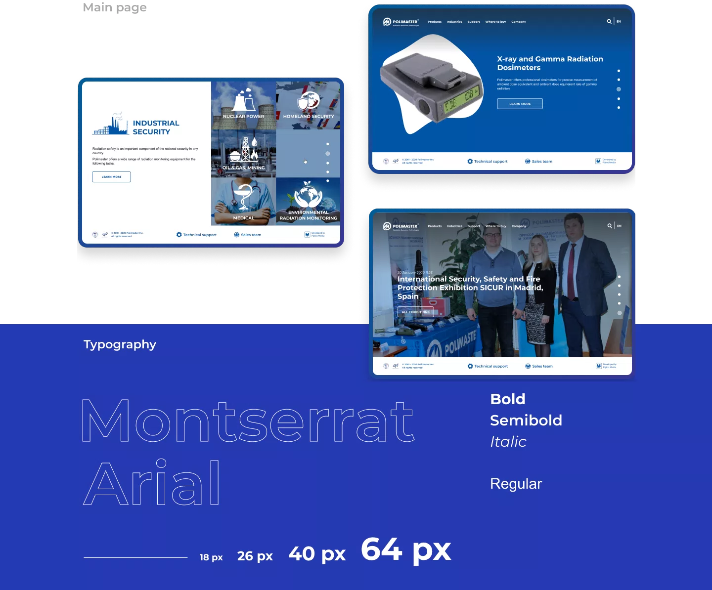 New version of Polimaster website — 2