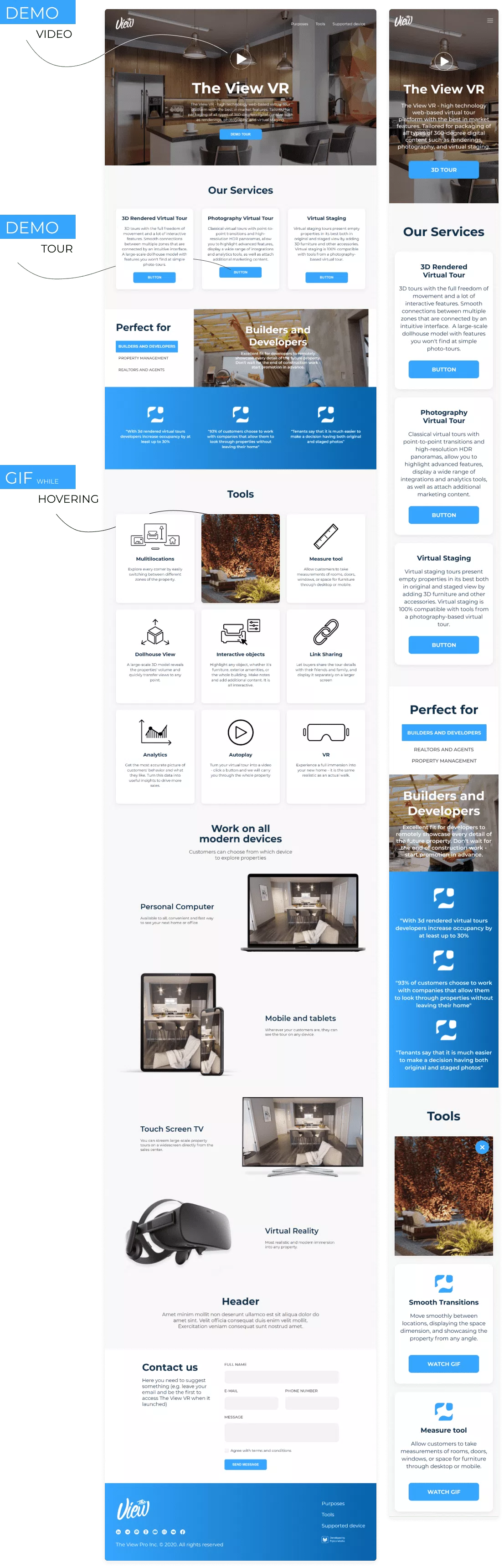 Landing page for 3D Player — 3